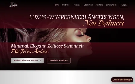 Screenshot der Website von Elegantnast